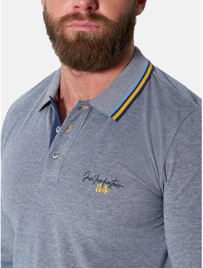 Jan Vanderstorm polo Plus Size donkerblauw - Foto 2