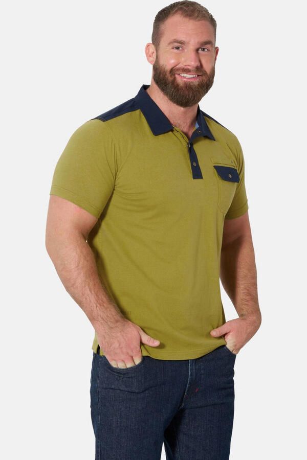 Jan Vanderstorm polo Plus Size geel