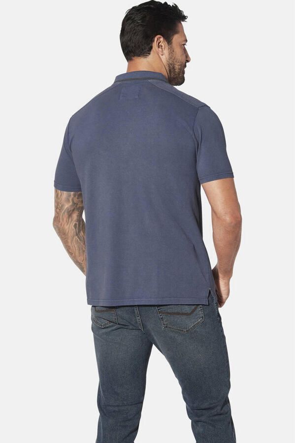 Jan Vanderstorm polo Plus Size GUNHELM blauw - Foto 2