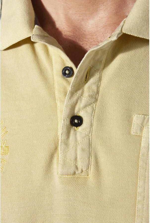 Jan Vanderstorm polo Plus Size GUNHELM lichtgeel - Foto 2
