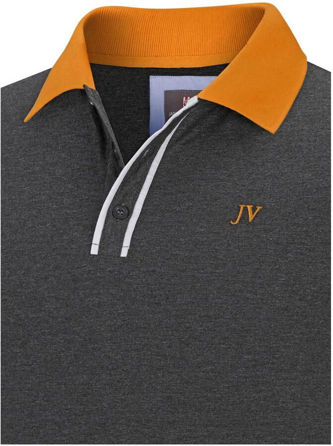 Jan Vanderstorm Poloshirt ISFRIED zacht katoen comfort fit
