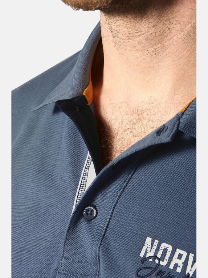 Jan Vanderstorm polo Plus Size JAKOV blauw - Foto 2