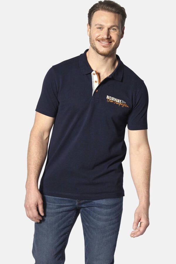 Jan Vanderstorm polo Plus Size JAKOV donkerblauw