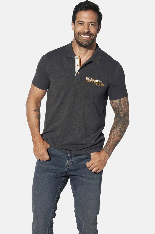 Jan Vanderstorm polo Plus Size JAKOV grijs