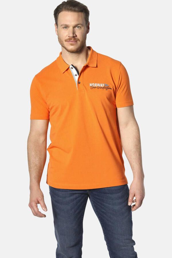Jan Vanderstorm polo Plus Size JAKOV oranje - Foto 3