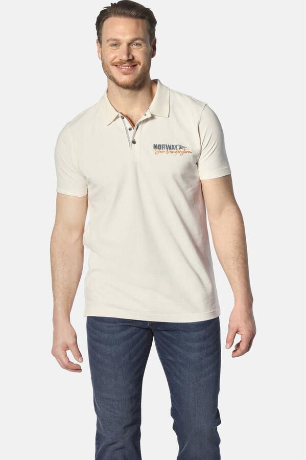 Jan Vanderstorm polo Plus Size JAKOV wit - Foto 3