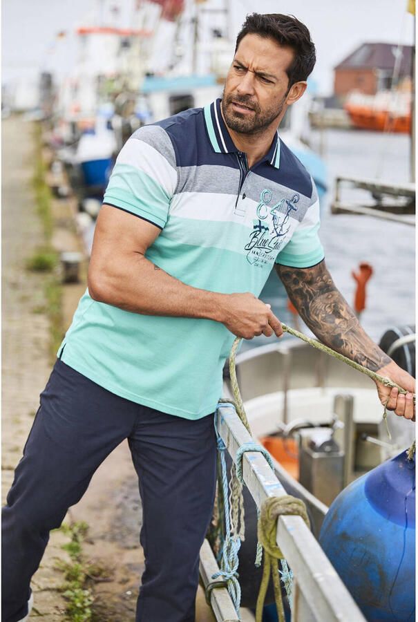 Jan Vanderstorm polo Plus Size SNORSE turquoise - Foto 2