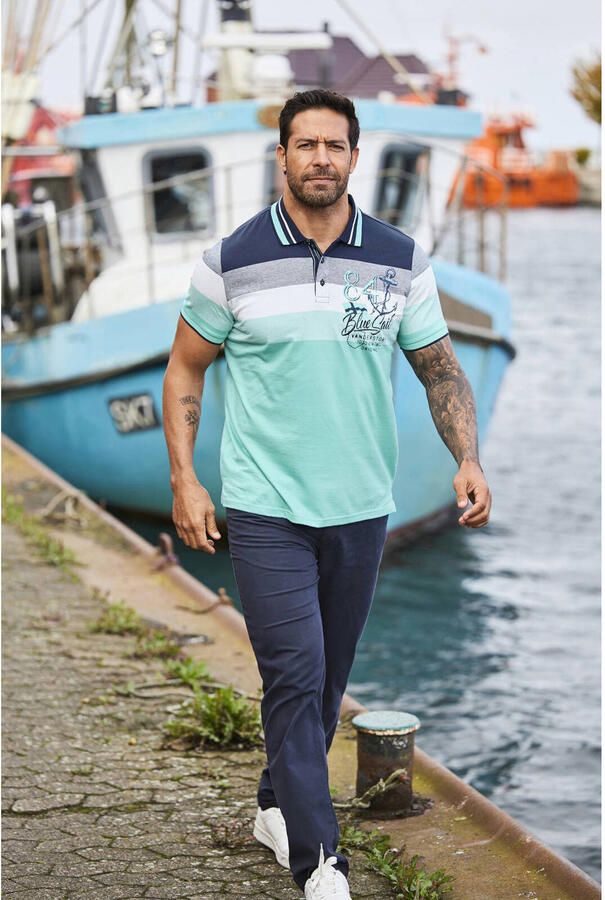 Jan Vanderstorm polo Plus Size SNORSE turquoise - Foto 3