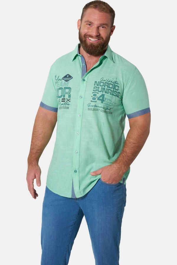 Jan Vanderstorm regular casual overhemd FAPHER groen