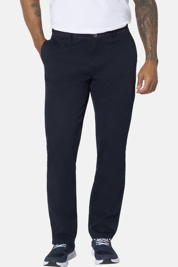 Jan Vanderstorm regular fit broek Plus Size +FIT Collectie donkerblauw