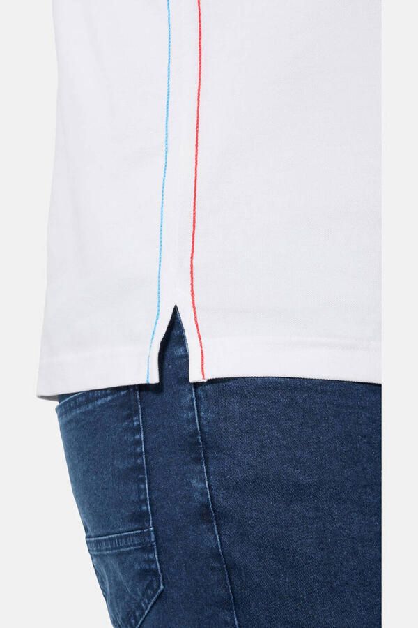 Jan Vanderstorm regular fit polo +FIT Collectie Plus Size wit - Foto 3