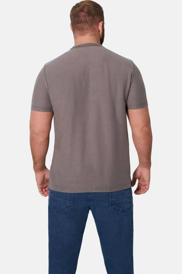 Jan Vanderstorm regular fit T-shirt +FIT Collectie Plus Size grijs - Foto 3