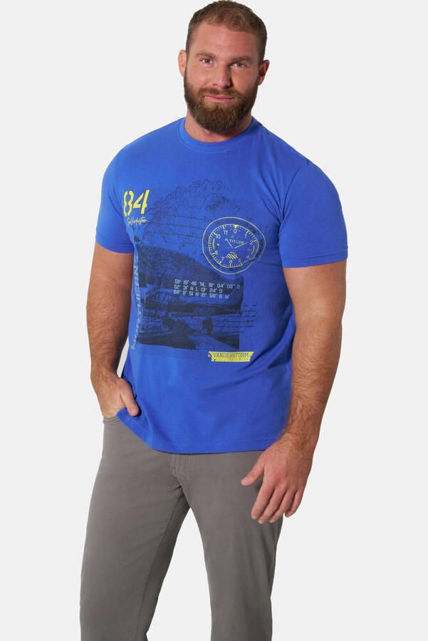 Jan Vanderstorm regular fit T-shirt +FIT Collectie Plus Size (set van 2)