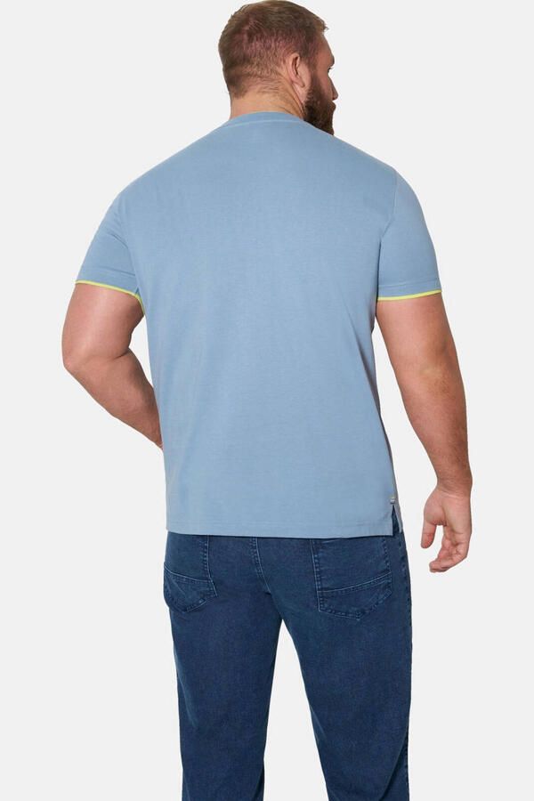 Jan Vanderstorm regular fit T-shirt Plus Size met print blauw - Foto 2