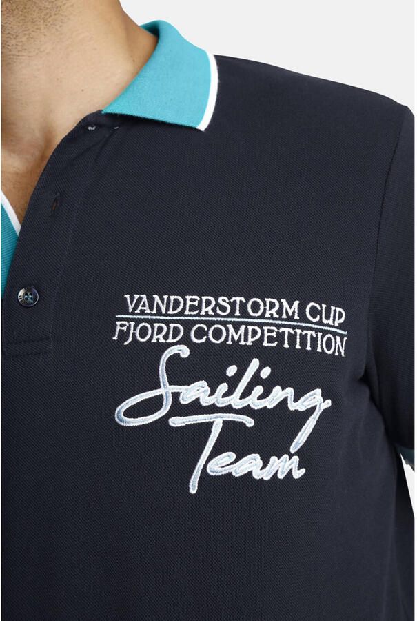 Jan Vanderstorm Poloshirt IWAR luchtige piqué comfort fit