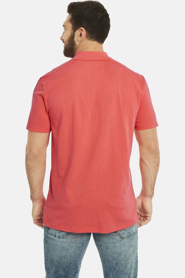Jan Vanderstorm regular polo JANO Plus Size koraalrood