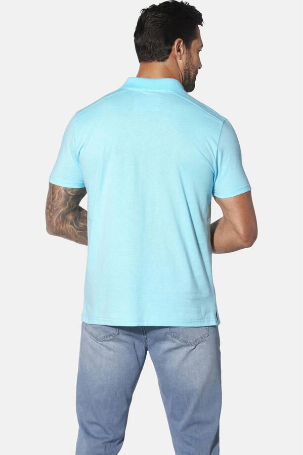 Jan Vanderstorm regular polo JANO Plus Size turquoise - Foto 2