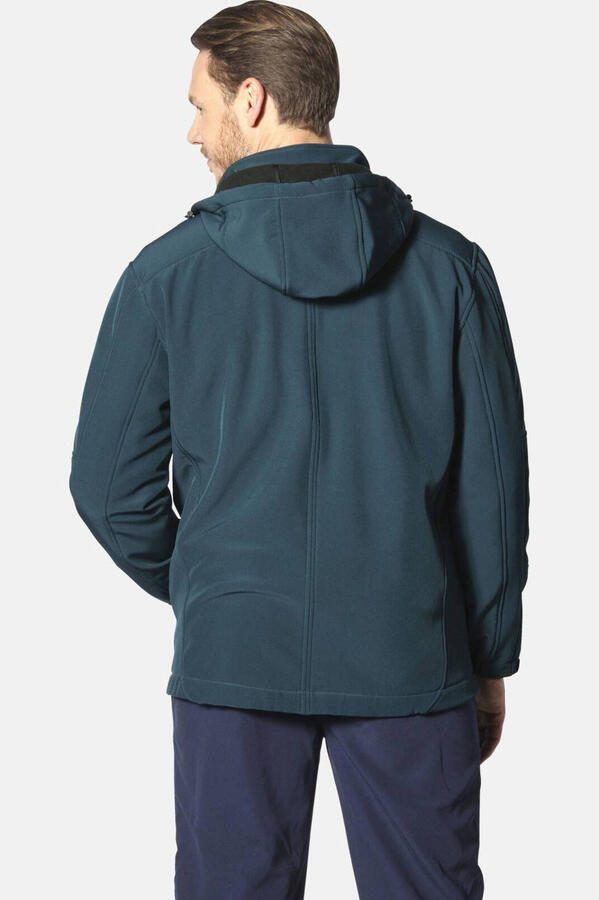 Jan Vanderstorm softshell jas MENNE Plus Size petrol - Foto 2