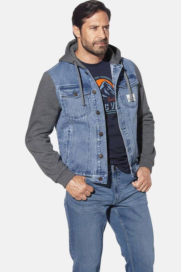 Jan Vanderstorm spijkerjas INGMARK Plus Size blauw