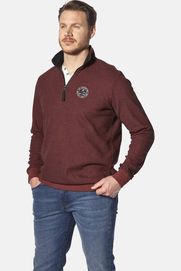 Jan Vanderstorm sweater MARKWARD Plus Size donkerrood