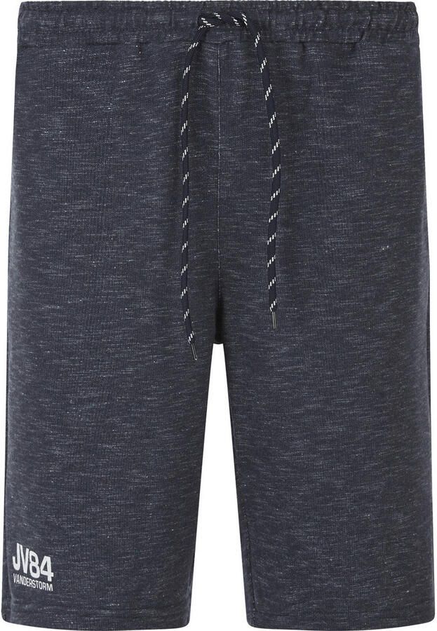 Jan Vanderstorm sweatshort JORNRIK Plus Size donkerblauw (set van 2)