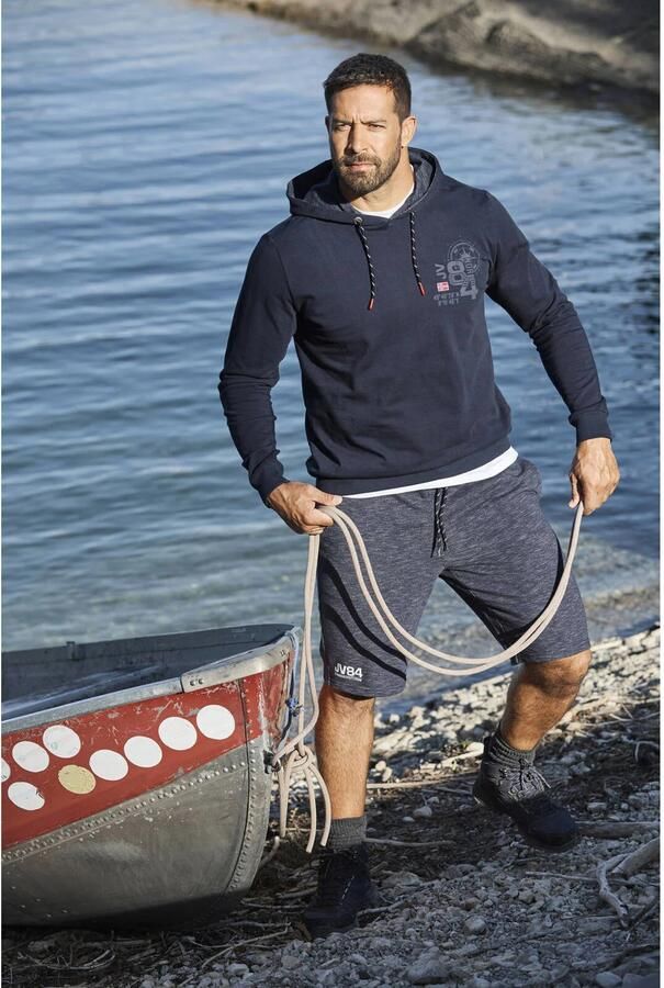 Jan Vanderstorm sweatshort JORNRIK Plus Size donkerblauw (set van 2) - Foto 2