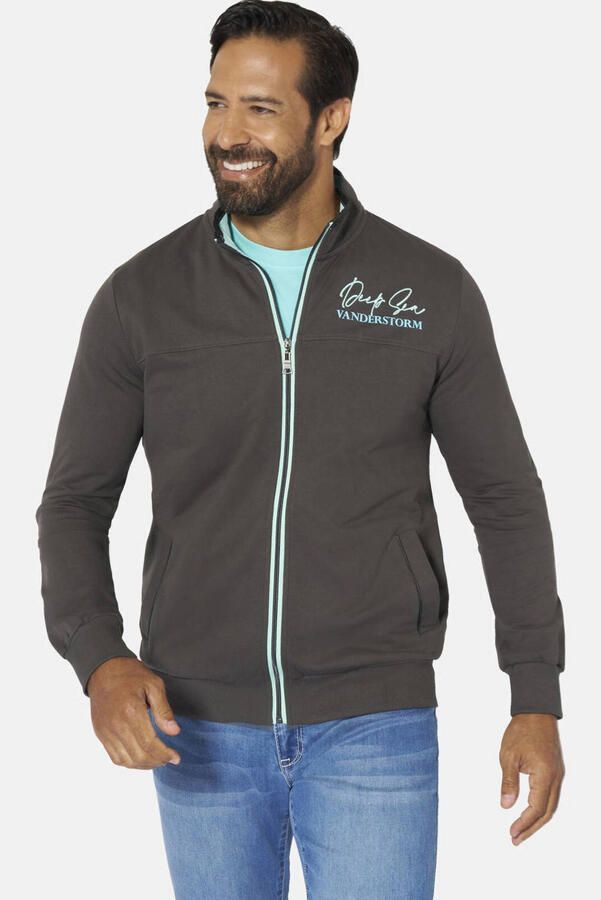 Jan Vanderstorm sweatvest Plus Size JAVALD grijs