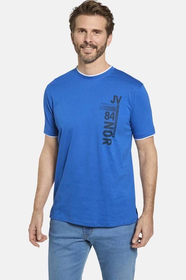 Jan Vanderstorm T-shirt FLEMMING Plus Size blauw