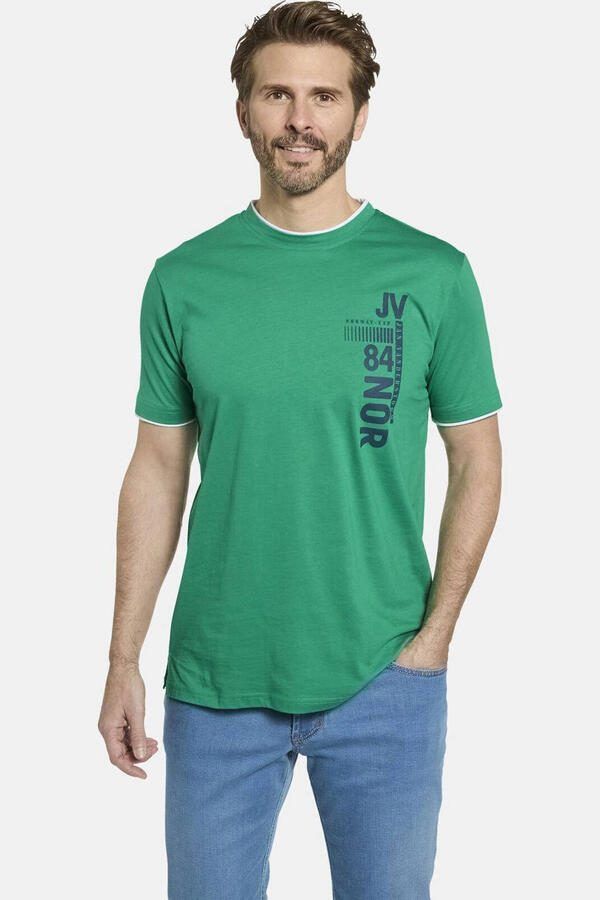 Jan Vanderstorm T-shirt FLEMMING Plus Size groen