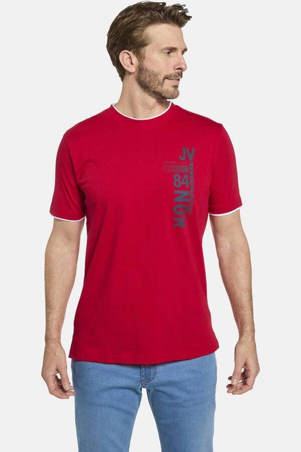 Jan Vanderstorm T-shirt FLEMMING Plus Size rood
