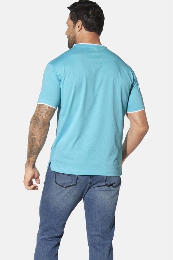 Jan Vanderstorm T-shirt FLEMMING Plus Size turquoise - Foto 2