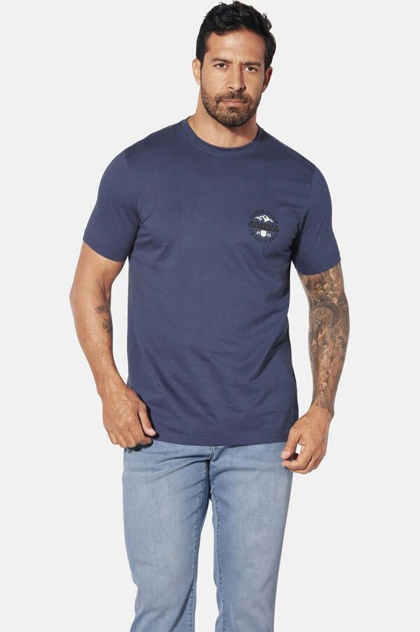 Jan Vanderstorm T-shirt INGEFRERK Plus Size blauw