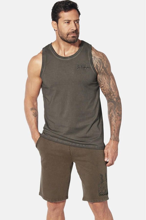 Jan Vanderstorm T-shirt MIKJAN Plus Size blauw grijs (set van 2)
