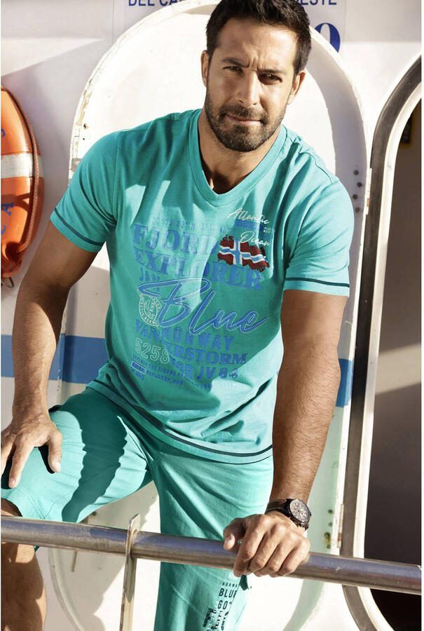 Jan Vanderstorm T-shirt NORDGER Plus Size groen - Foto 2