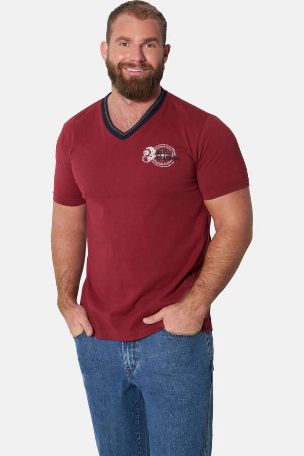 Jan Vanderstorm T-shirt Plus Size zwart