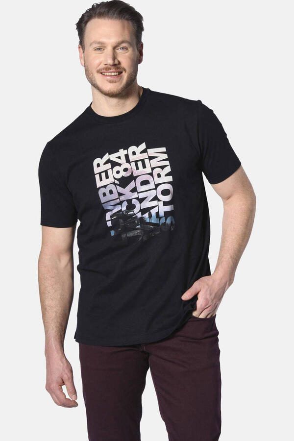 Jan Vanderstorm T-shirt RANSTEIN Plus Size met printopdruk zwart - Foto 3