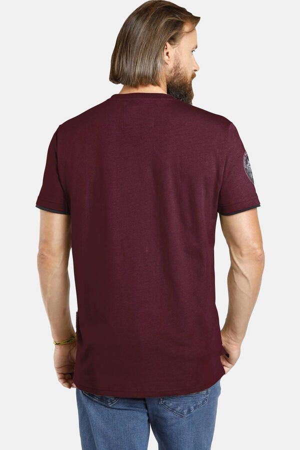 Jan Vanderstorm T-shirt SÖLVE Plus Size donkerrood - Foto 2