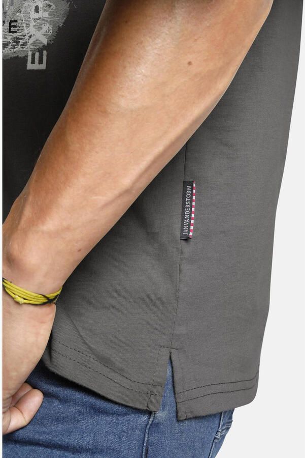 Jan Vanderstorm T shirt SÖLVE robuuste katoen jersey