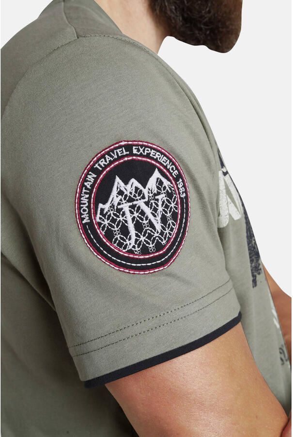 Jan Vanderstorm T shirt SÖLVE robuuste katoen jersey