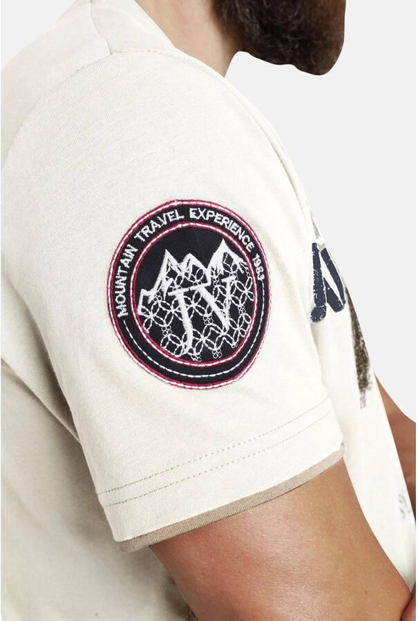 Jan Vanderstorm T shirt SÖLVE robuuste katoen jersey