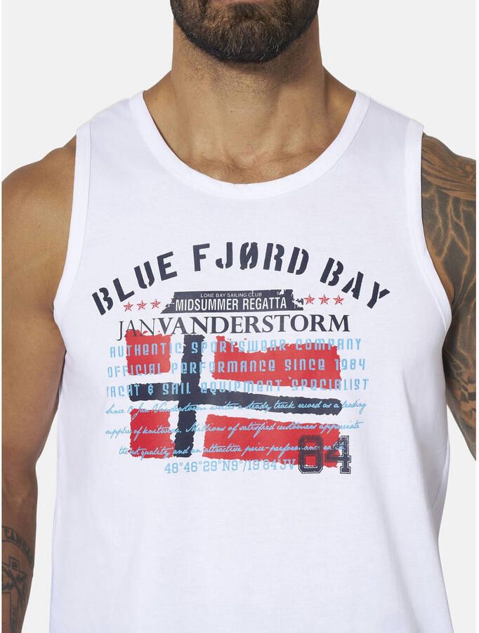 Jan Vanderstorm tanktop OLOF wit - Foto 3