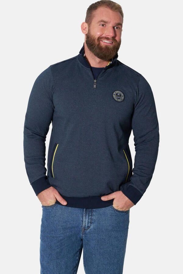 Jan Vanderstorm trui Plus Size donkerblauw