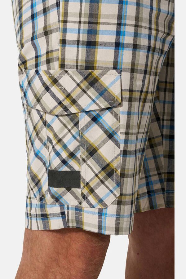 Jan Vanderstorm VALKOR relaxed geruite cargo short groen - Foto 3