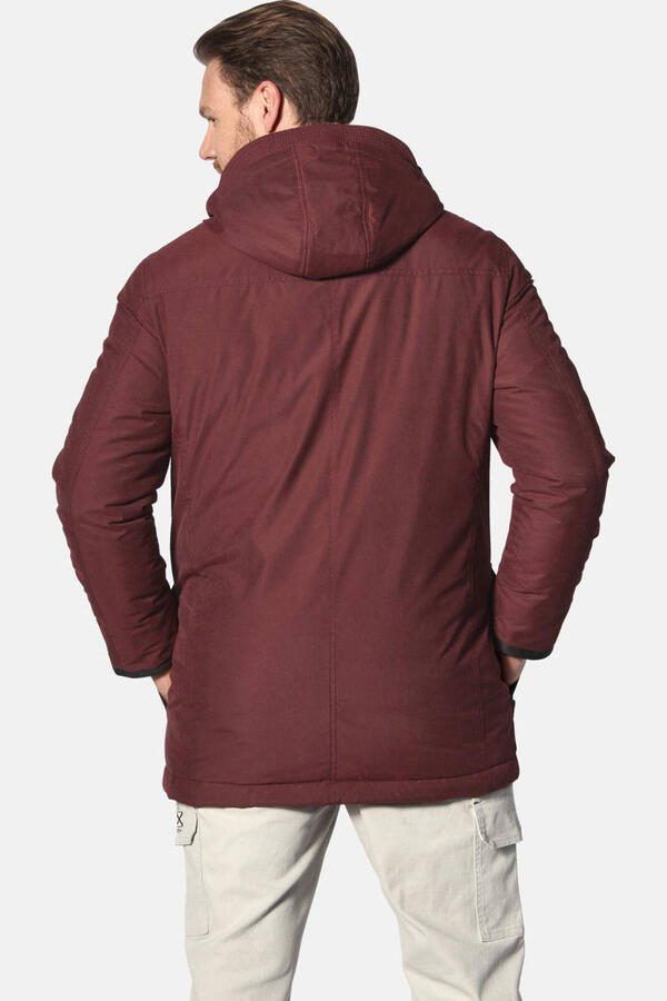 Jan Vanderstorm winterjas BOTULFR Plus Size donkerrood - Foto 2