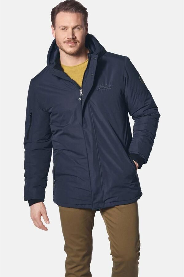 Jan Vanderstorm winterjas RASMUND Plus Size donkerblauw - Foto 3