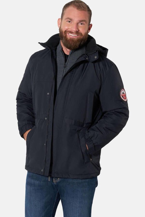 Jan Vanderstorm winterparka Plus Size zwart - Foto 2
