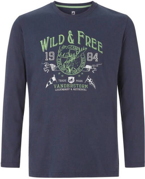 Jan Vanderstorm Shirt met lange mouwen STAAF lichte katoenkwaliteit