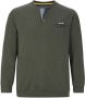 Jan Vanderstorm longsleeve Plus Size Viljar met textuur olijfgroen - Thumbnail 1