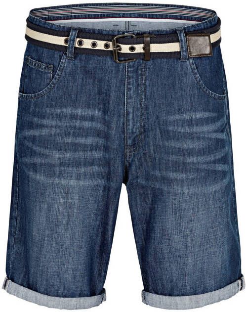 Jan Vanderstorm loose fit jeans Plus Size short LENAS dark denim