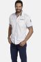 Jan Vanderstorm loose fit overhemd SKIRNIR Plus Size met contrastbies en borduursels wit - Thumbnail 1
